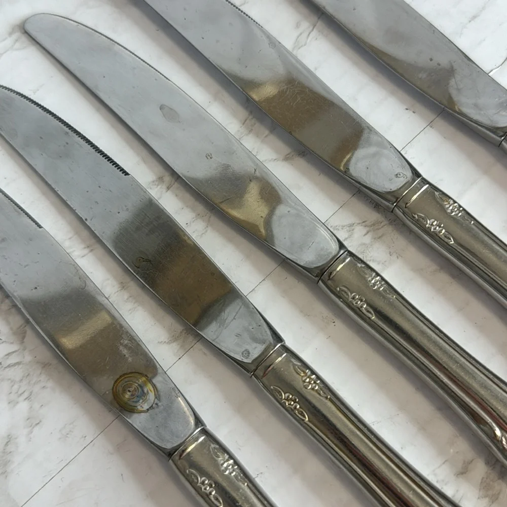 Oneida Ltd Mansfield Amadeus Wm A Rogers Deluxe Stainless Dinner Knives-Set of 5